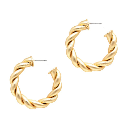 Braided Hoop Earring set